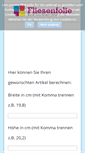 Mobile Screenshot of fliesenfolie.org
